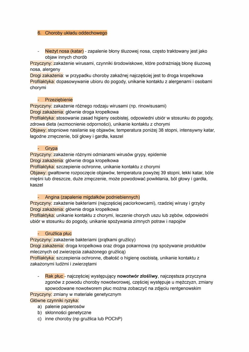 ZABURZENIA FUNKCJONOWANIA UKŁADU ODDECHOWEGO
1. Co to zanieczyszczenie i co zaliczamy do zanieczyszczeń?
Zanieczyszczenia powietrza to wszys