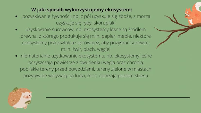 Czym
jest
kosustem W poprzednich klasach uczyliśmy się
czym są w przyrodzie elementy
ożywione i nieożywione.
Wiemy o tym że pomiędzy nimi
po