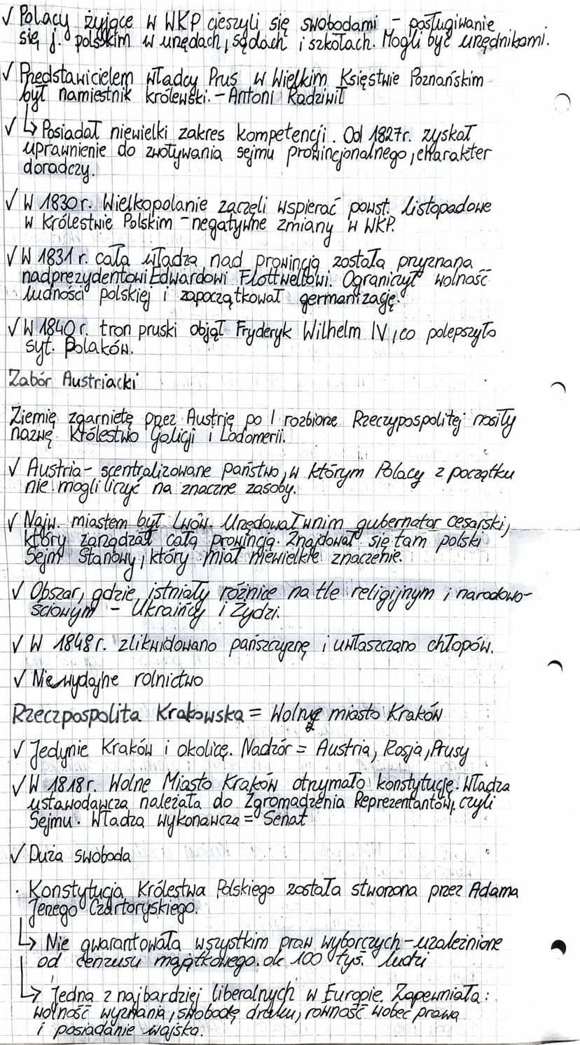 ZIEMIE POLSKIE WLATACH
1845-4830
Posiadały różny status.
Królestwo Polskie i ziemie zabrane
Królestwo Polskie połączone z Rosją unią persona