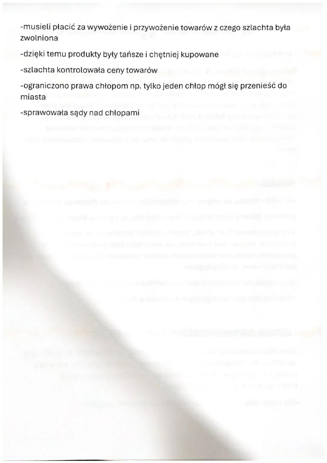 W folwarku szlacheckim
- POWSTANIE I ROZWÓJ FOLWARKÓE SZLACHECKICH
Szlachta utrzymywała się głownie z czynszów i danin, składali je chłopi w