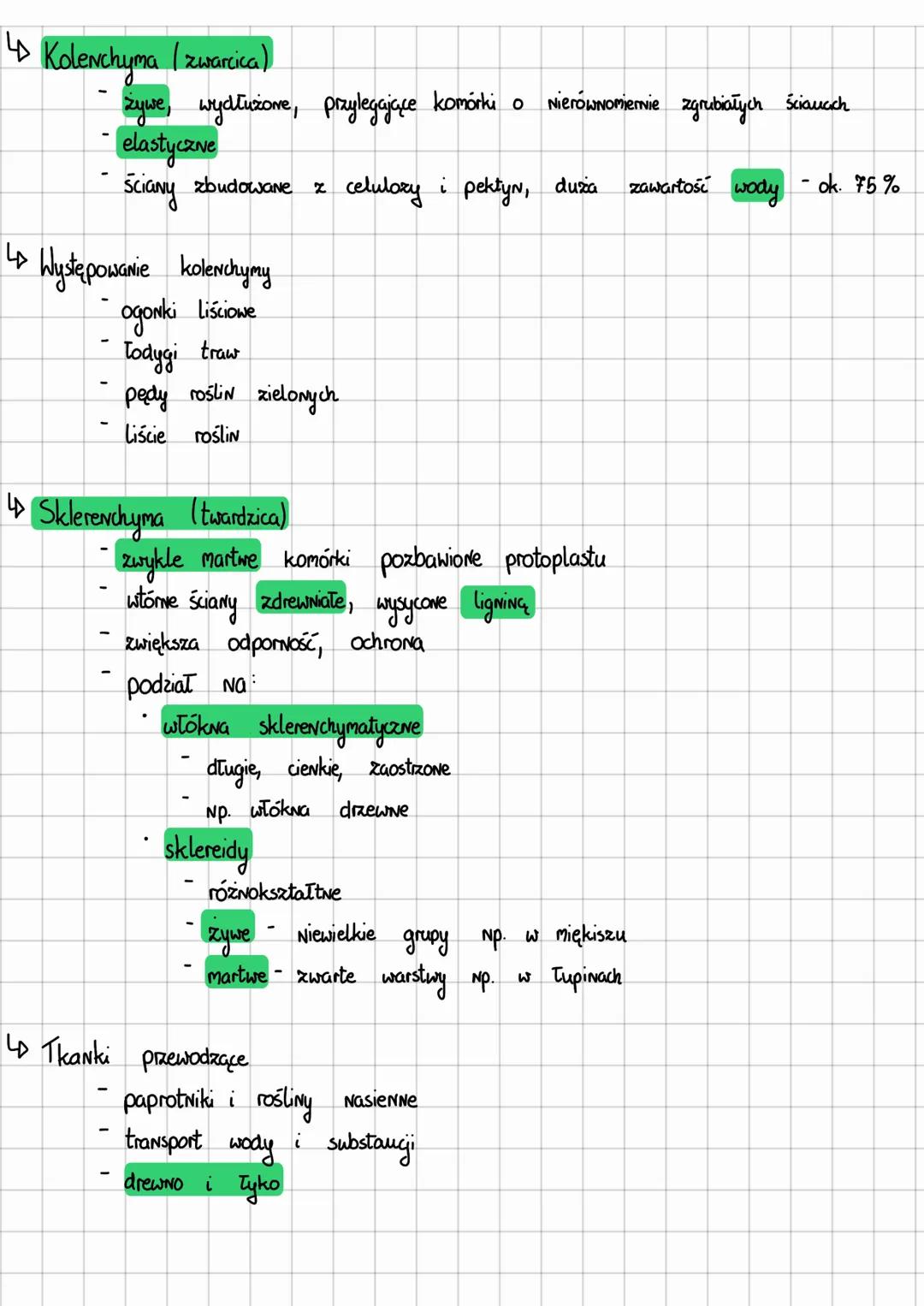 ~Thanki roślinne
Kryterium podziału
Zdolność komórek
do dzielenia się
Obecność komórek
żywych
Poziom zróżnicowania
komórek
wchodzących w skł