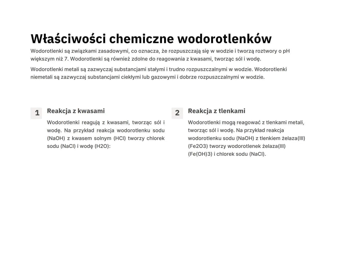 Wzory
i
nazwy
wodorotlenków
Wodorotlenki to grupa związków chemicznych, które
charakteryzują się obecnością grupy hydroksylow (-OH)
W swojej