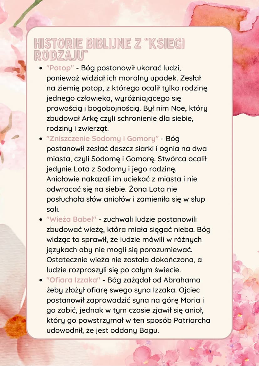 
<p>Księga Rodzaju jest pierwszą księgą Starego Testamentu i Tory. Pierwsze jedenaście rozdziałów opowiada o początkach świata i ludzkości, 