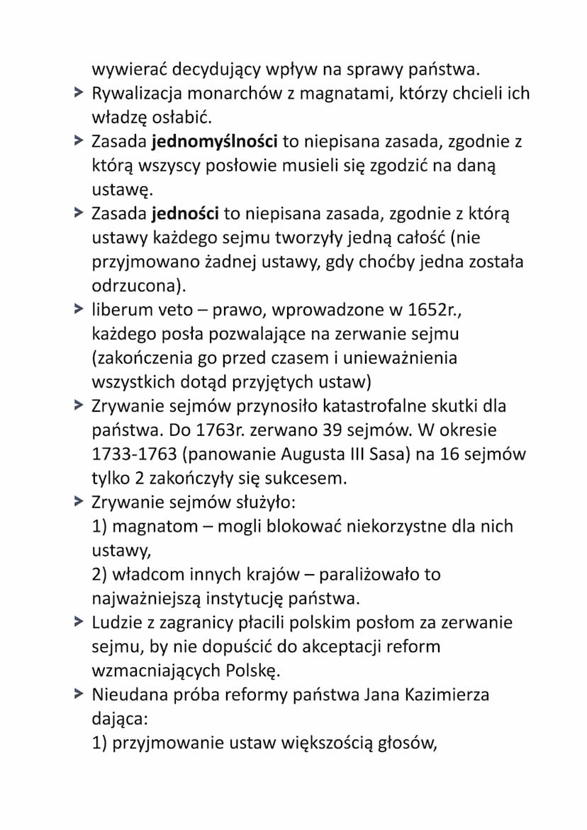 Legenda:
> informacje ogólne
zmiany królów
• konflikty ze Szwecją
• konflikty z Moskwą
• konflikty z Turcją
konflikty z Ukrainą
► konflikty 