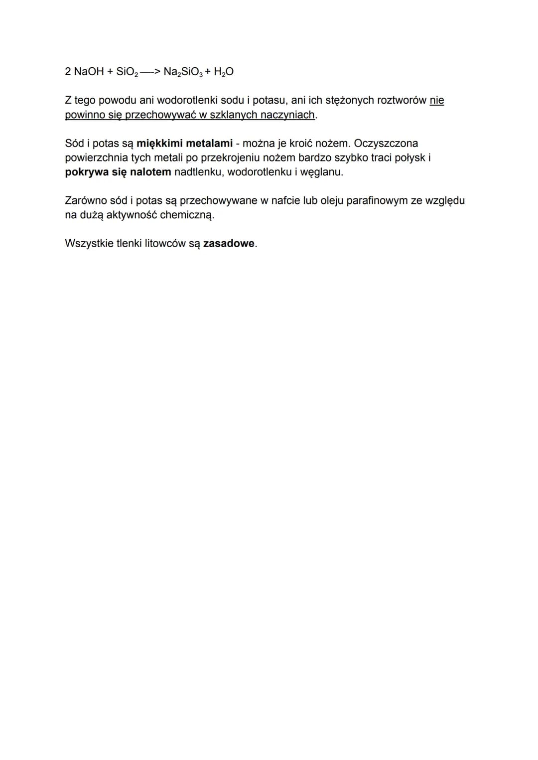 Litowce
(Sód i potas)
1. Pierwiastki chemiczne 1. grupy układu okresowego
2. Metale bardzo aktywne chemicznie, dlatego występują w przyrodzi
