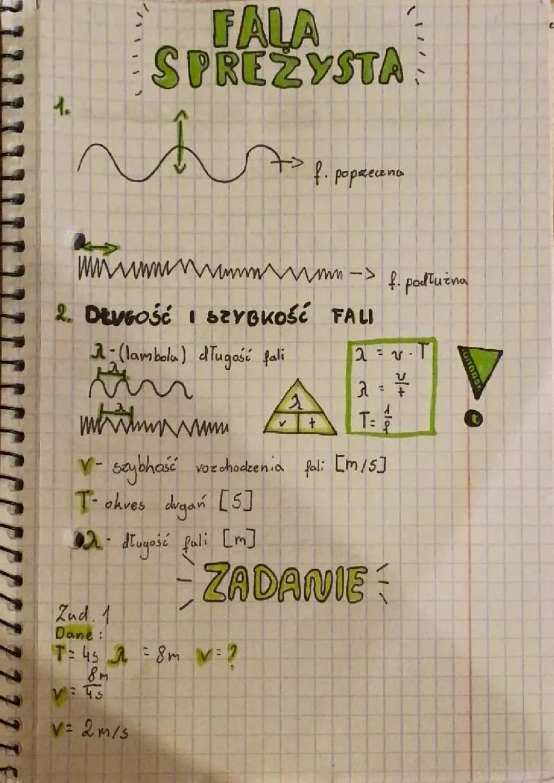fala sprężysta < 3