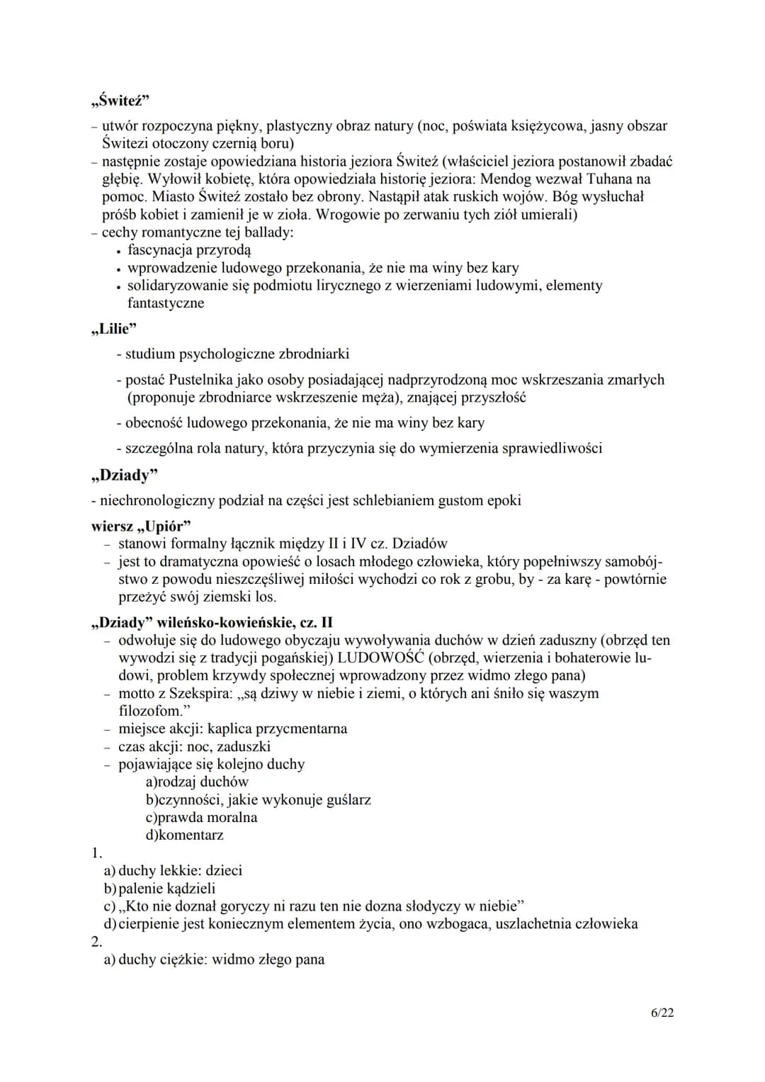 Romantyzm - informacje wstępne
1. Ramy czasowe
a) pierwsza połowa XIX wieku
b) w Polsce za początek epoki przyjmuje się rok 1822 (wydanie ,,