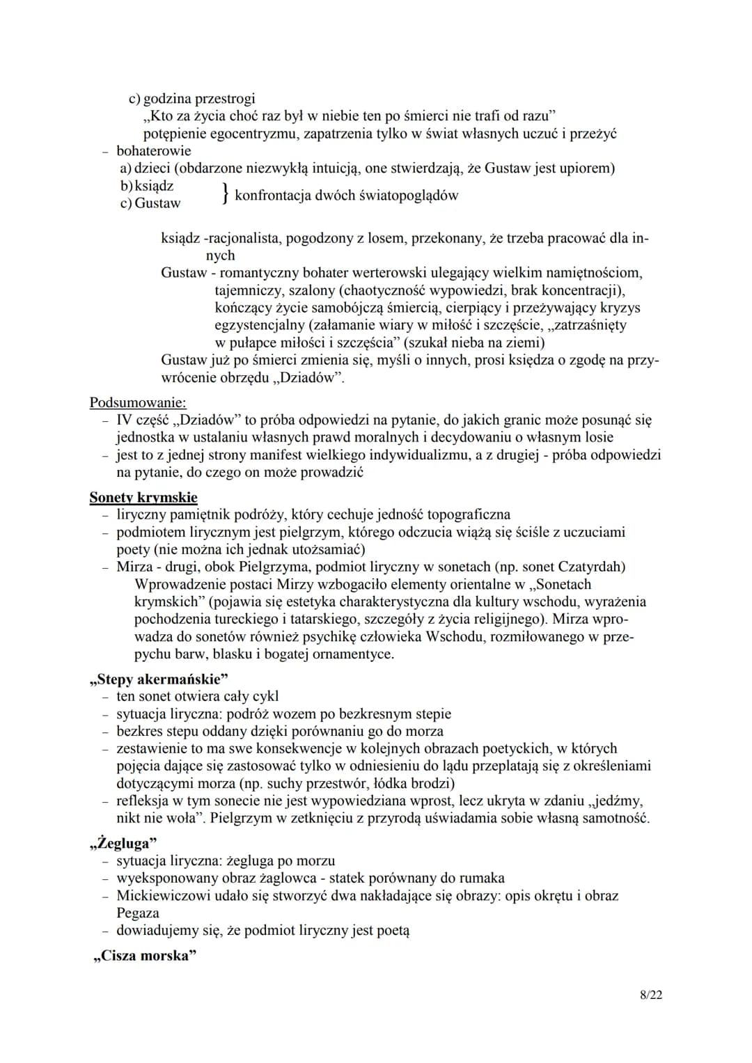 Romantyzm - informacje wstępne
1. Ramy czasowe
a) pierwsza połowa XIX wieku
b) w Polsce za początek epoki przyjmuje się rok 1822 (wydanie ,,