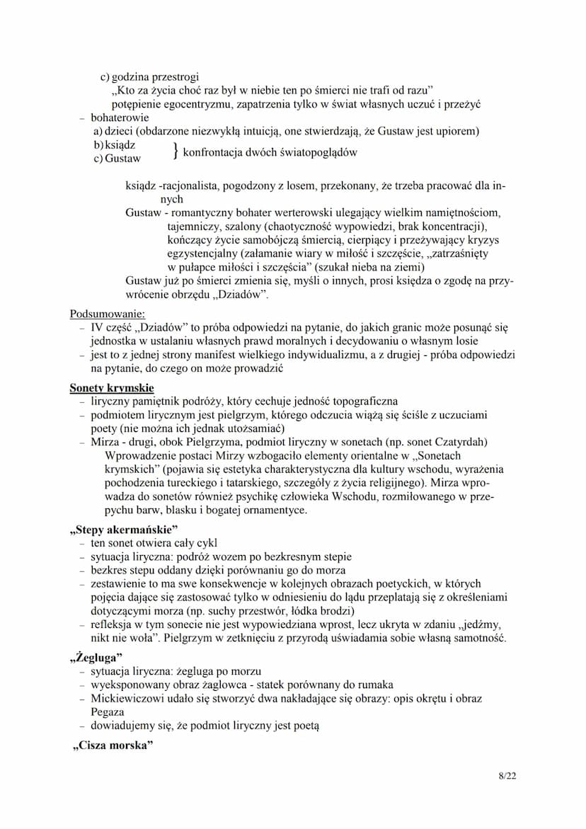 Romantyzm - informacje wstępne
1. Ramy czasowe
a) pierwsza połowa XIX wieku
b) w Polsce za początek epoki przyjmuje się rok 1822 (wydanie ,,