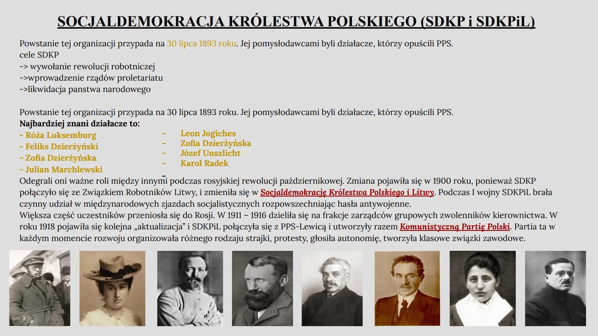 POLSKIE PARTIE POLITYCZNE NA PRZEŁOMIE
XIX I XX WIEKU
Julia Wąsowicz Główne nurty polityczne
Partie polityczne na przełomie XIX i XX wieku d