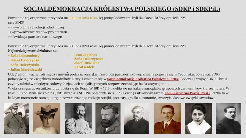 POLSKIE PARTIE POLITYCZNE NA PRZEŁOMIE
XIX I XX WIEKU
Julia Wąsowicz Główne nurty polityczne
Partie polityczne na przełomie XIX i XX wieku d