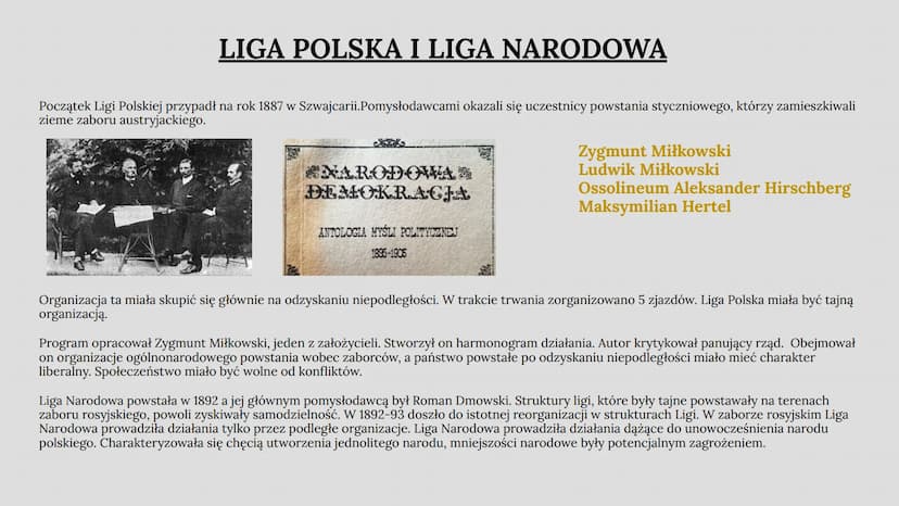 POLSKIE PARTIE POLITYCZNE NA PRZEŁOMIE
XIX I XX WIEKU
Julia Wąsowicz Główne nurty polityczne
Partie polityczne na przełomie XIX i XX wieku d