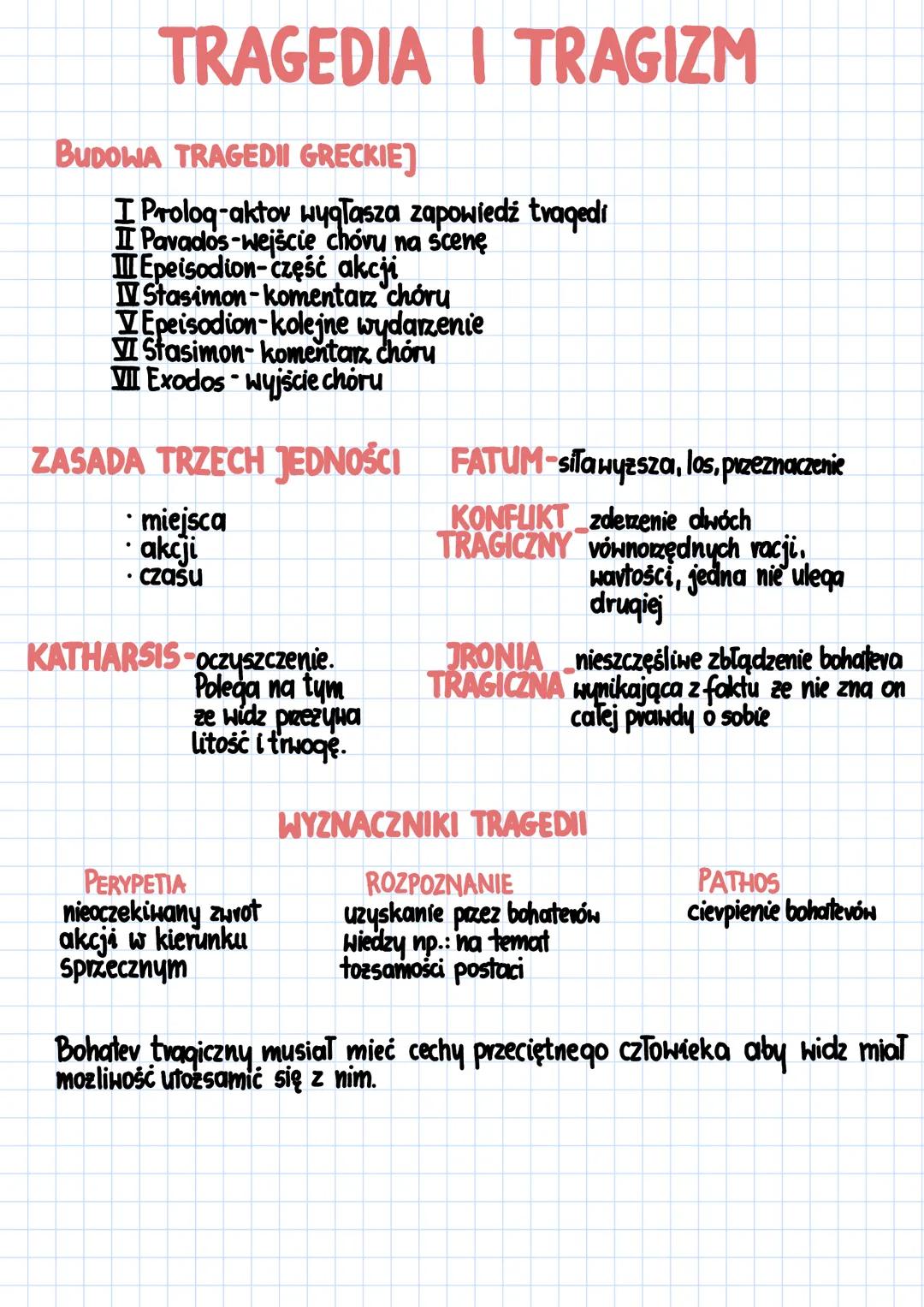 TRAGEDIA I TRAGIZM
BUDOWA TRAGEDII GRECKIEJ
I Proloq-aktov wygłasza zapowiedź tvagedi
I Pavados-wejście chovu na scenę
III Epeisodion-część 
