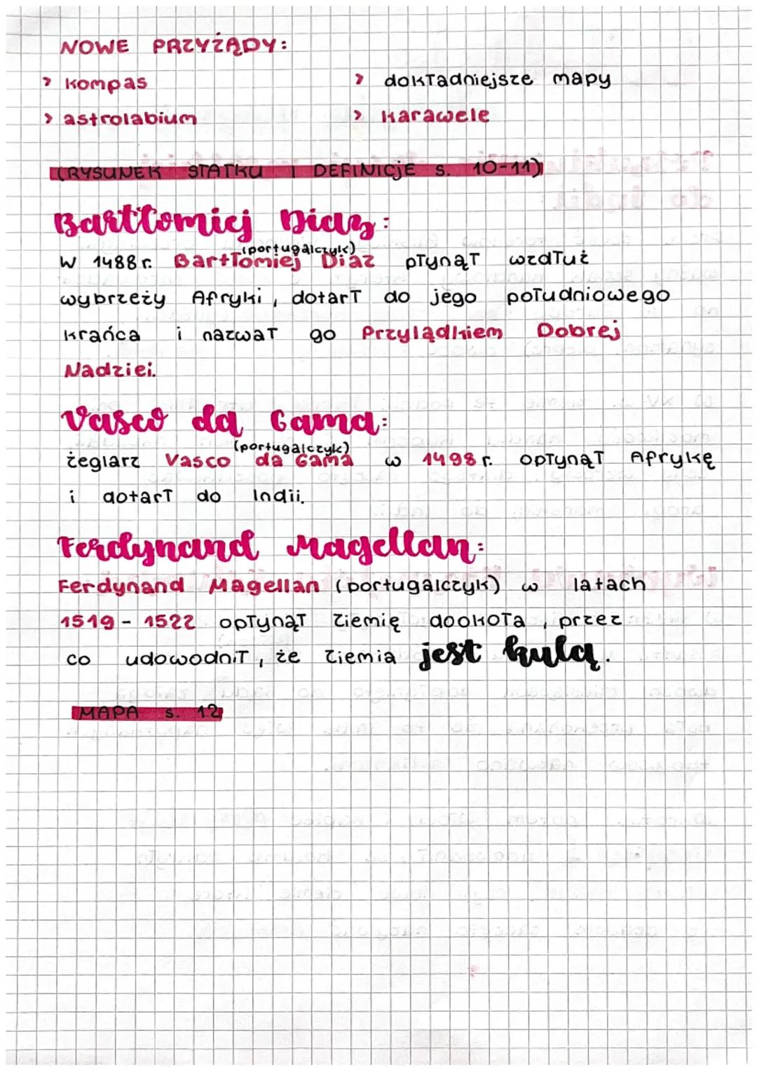 Wielkie
Poszukiwanie drogi morskiej
do Indii
Przer część terenów Bliskiego Wschodu przebiegał
ważny stlak handlowy, którym & Indii sprowadza