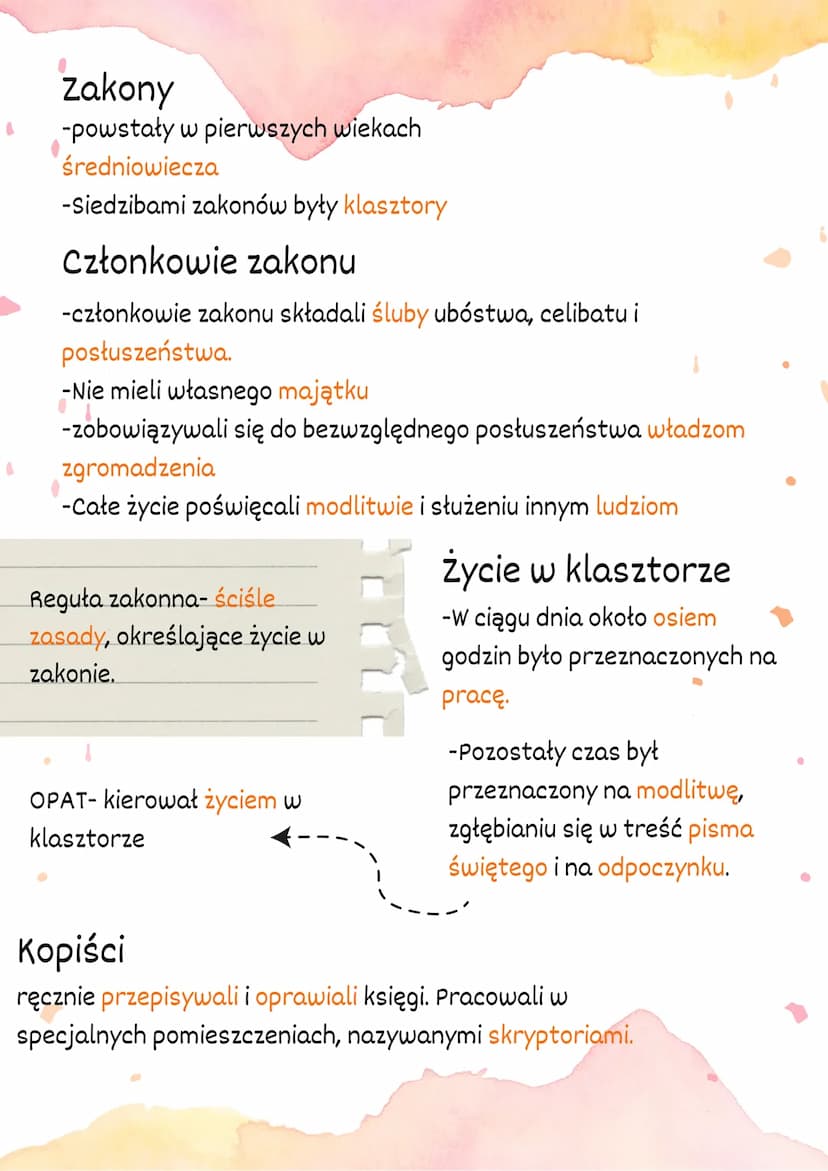 Kościół w średniowieczu
Kto mógł zostać
duchowym?
- osoba z każdego stanu mogła
zostać księdzem, lecz musiała
zdobyć specjalne wykształcenie