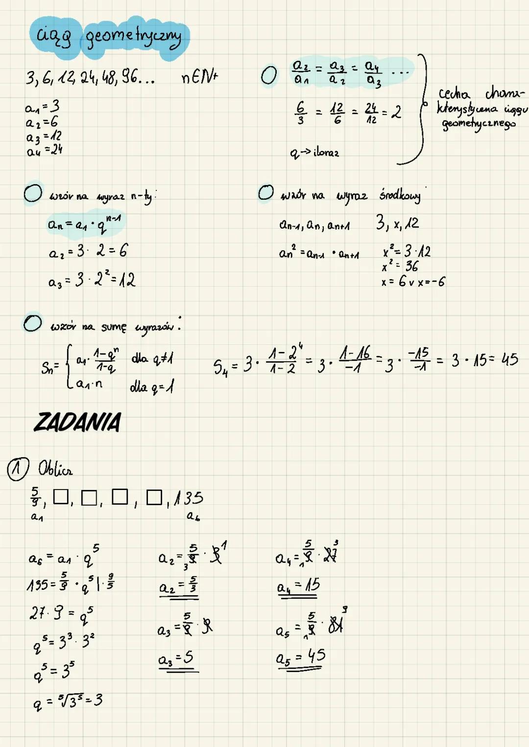 Wzory na Ciągi Arytmetyczne i Geometryczne – Obliczaj Szybko!