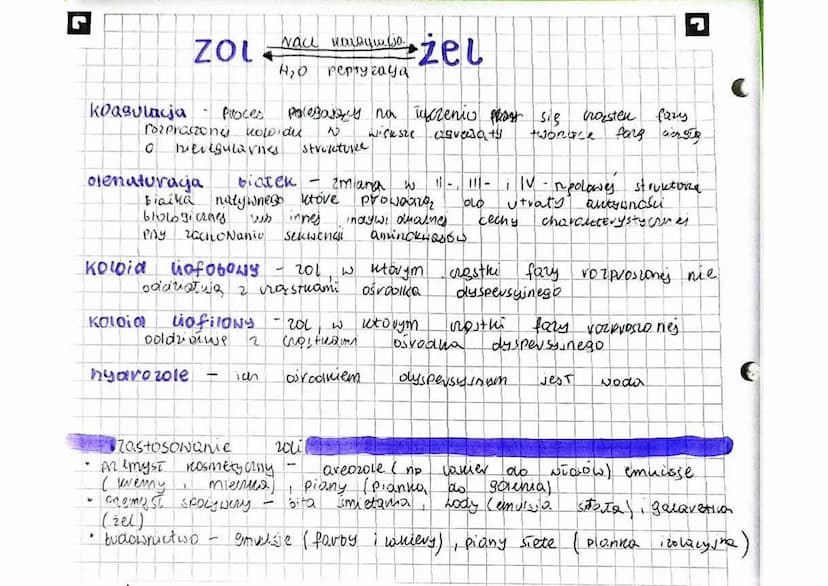 301
Koloidy to
substongi mass
śreamice
mniejszo
Ośrodek
byspersying
gaz
miesianiny
cien
subst.
Stata
Srednice
00
nigstell Nest Spuje wych
09