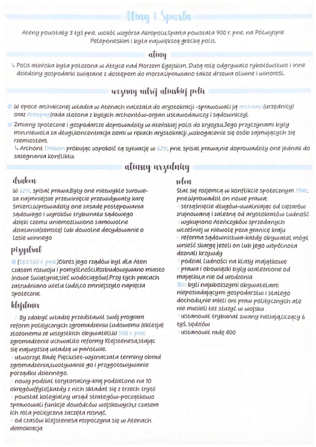 # Atiny & Sparta

Ateny powstały 3 tyś pne, wokół wzgórza Akropolu.Sparta powstała 900 r. pne. na Półwyspie
Peleponeskim i była największą g