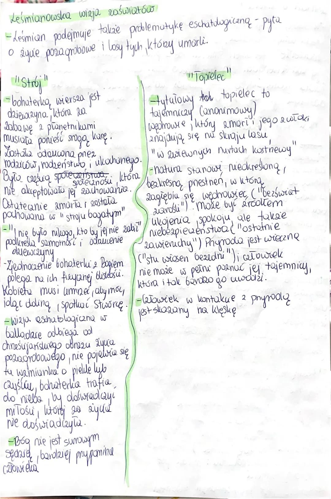 Leśmianowska wizja zaświałów!
- Leśmian podejmuje także problematykę eschatologiczną - pyta
。 życie poza grobowe i losy tych, któby umarli.
