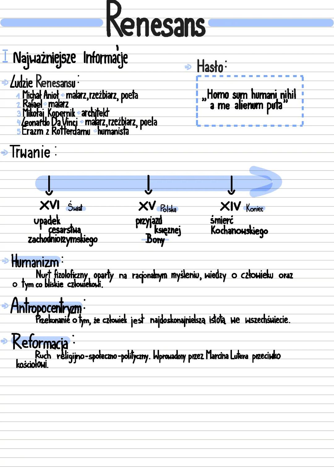 Renesans: Wprowadzenie do Epoki Odrodzenia