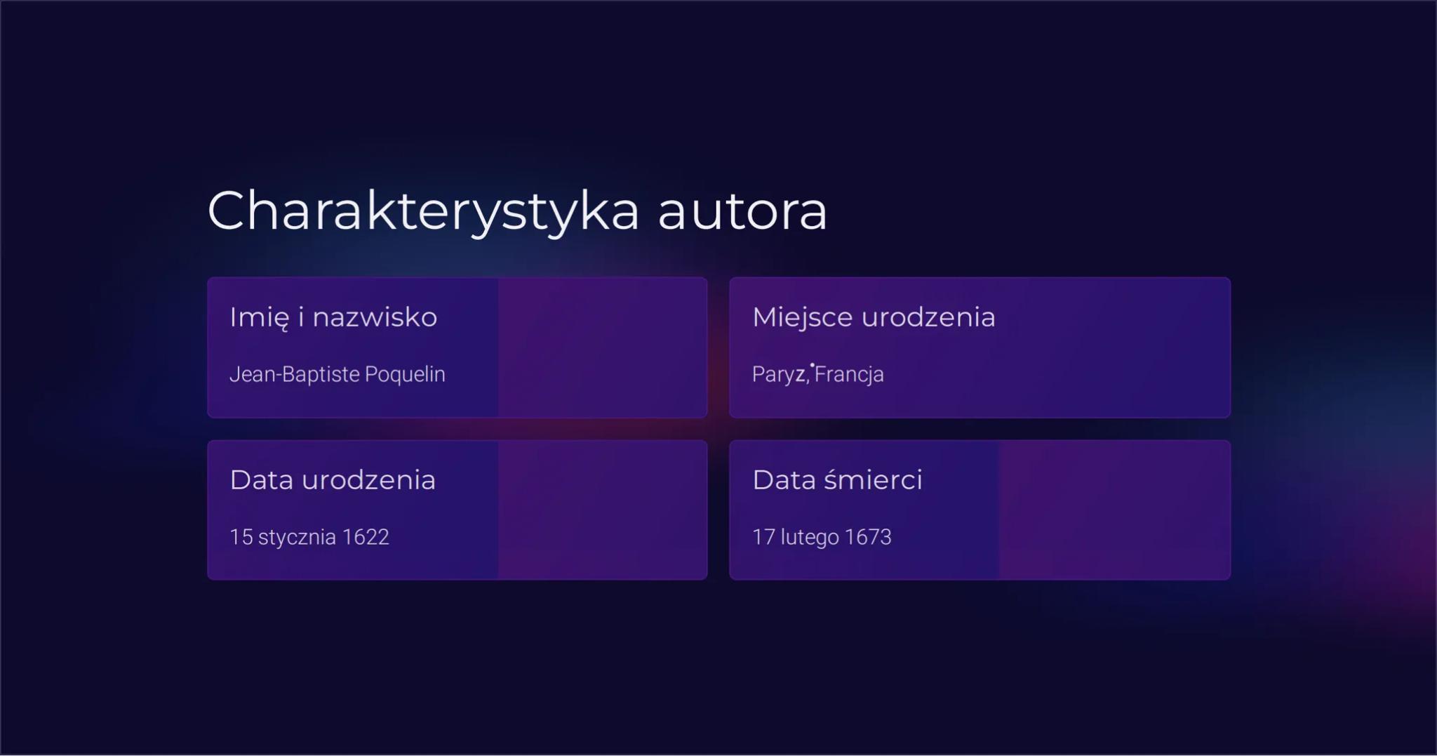 Molier - „Skąpiec"
Witajcie! Dziś chciałbym przedstawić wam dzieło jednego z najbardziej
znanych dramaturgów w dziejach Europy - Moliera. Sk
