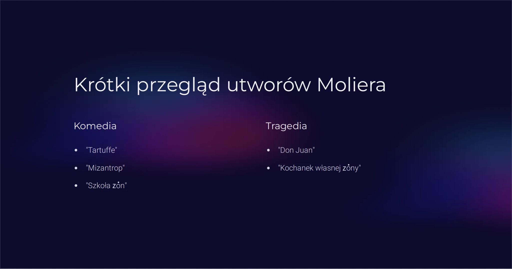 Molier - „Skąpiec"
Witajcie! Dziś chciałbym przedstawić wam dzieło jednego z najbardziej
znanych dramaturgów w dziejach Europy - Moliera. Sk