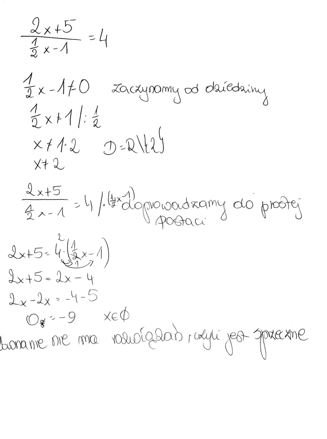 Jak rozwiązycoat?
raconania joymierne.
Przykład:
3x+5
2x-1
=3
Zo.czynarmy od wyznaczanie driedking
скуй
w mlaño oriku me moze
by 20
2x-140 D