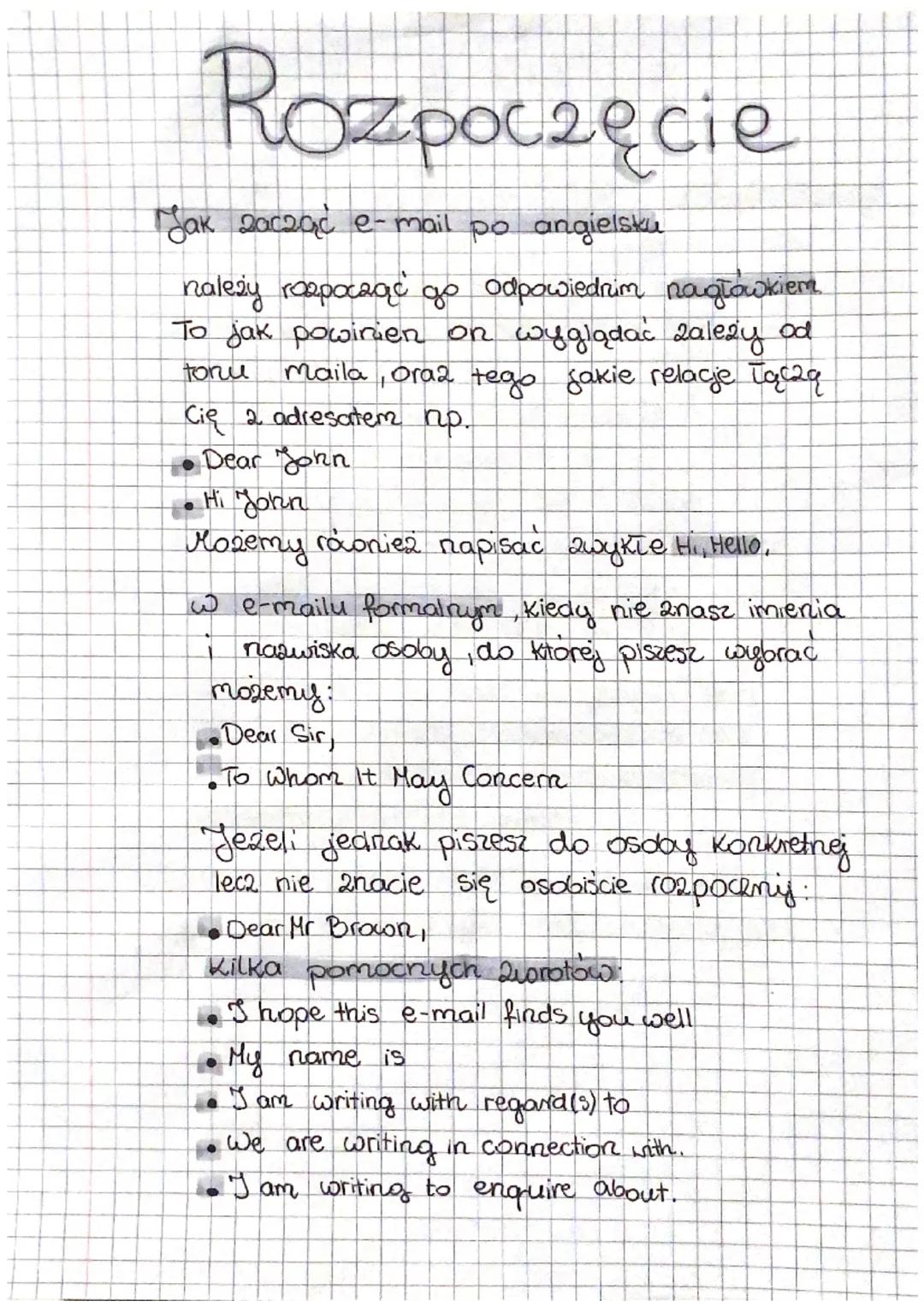 Przydatne angielskie zwroty e-mailowe - formalne i nieformalne