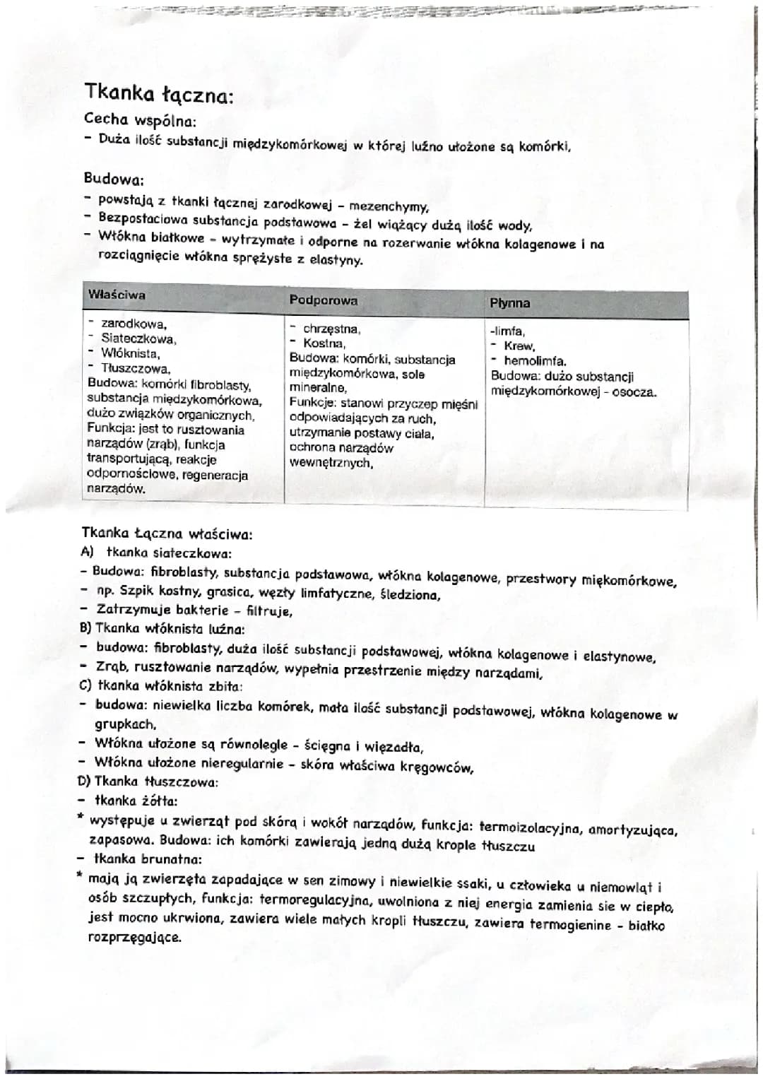 Tkanka łączna 
