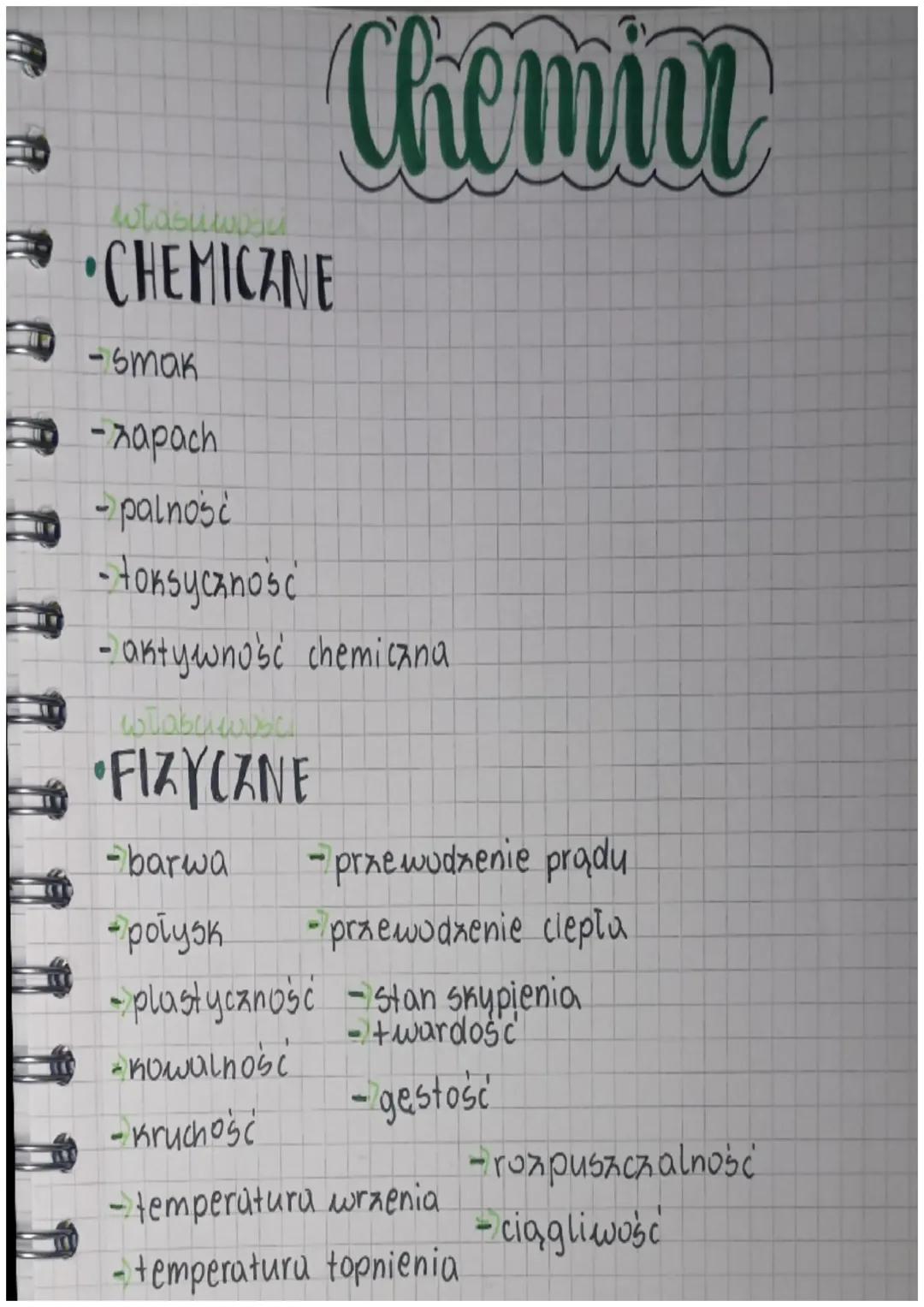 Właściwości fizyczne i chemiczne substancji