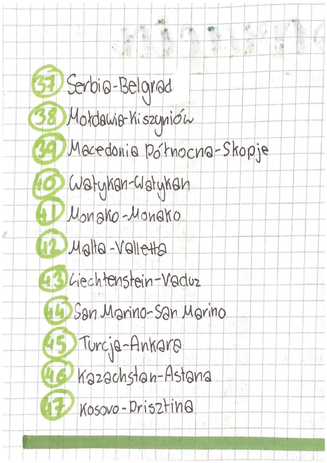 geografia
24/02/2023 @notesbynadia_
16
26
12
17
1
24
14
(11) Włochy-Rzym
10
13
Litwa-Wilno
Finlandia-Helsinki
9 Butgaria-Sofia
no Ukraina- k