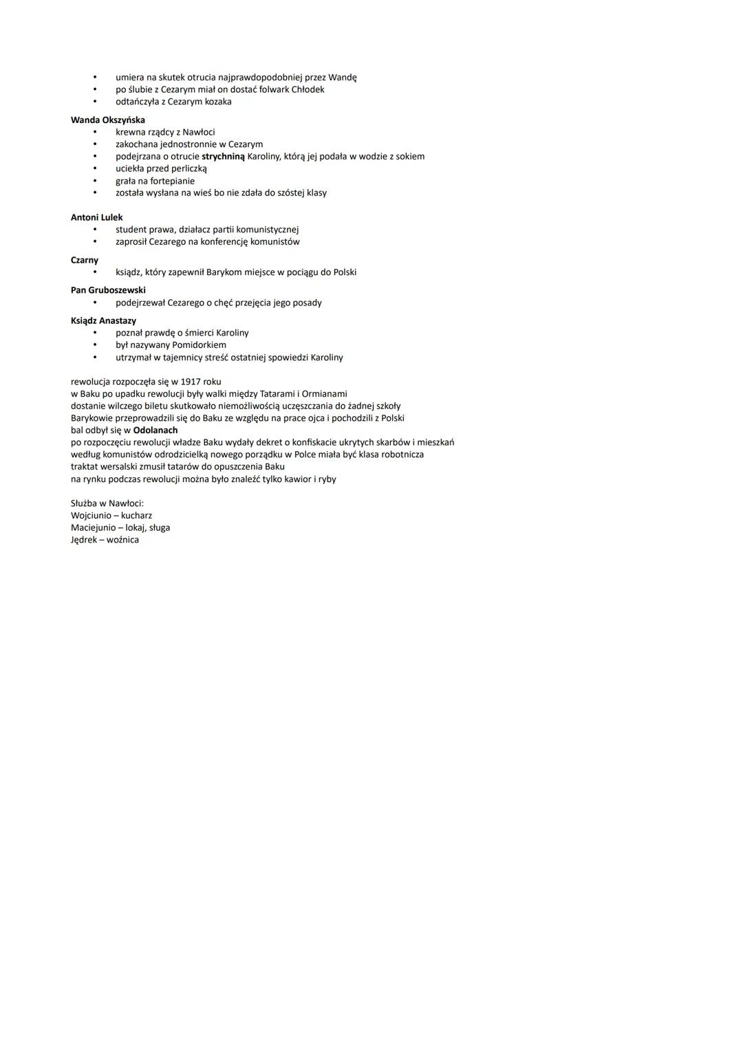 # PRZEDWIOŚNIE
Stefan Żeromski

Cezary Baryka

*   urodził się w Baku
*   miał 14 lat gdy jego ojca powołano do wojska
*   brał udział w woj