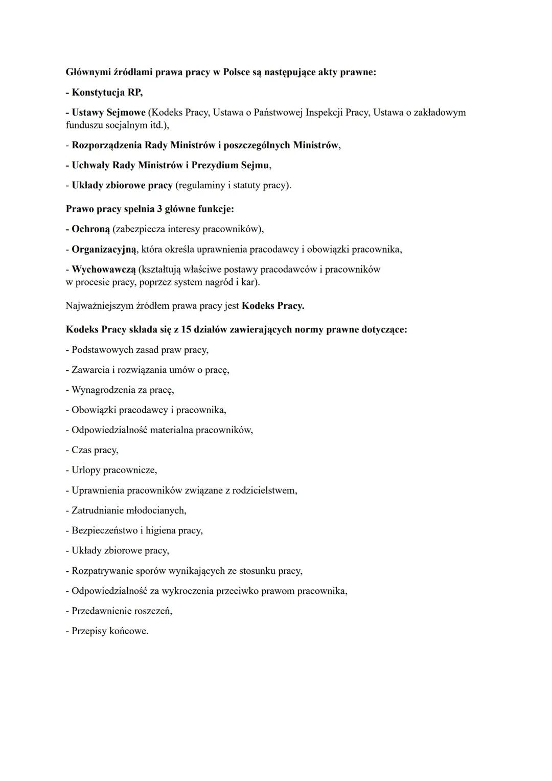 Podstawowe Prawa w Polsce: Prawo Pracy i Kodeks Pracy