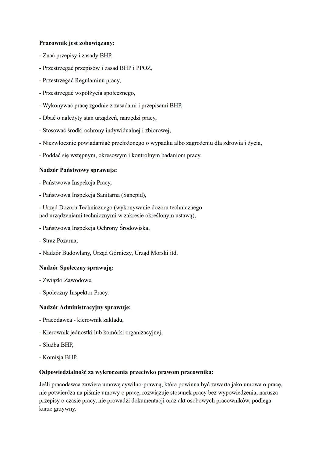 Głównymi źródłami prawa pracy w Polsce są następujące akty prawne:
- Konstytucja RP,
- Ustawy Sejmowe (Kodeks Pracy, Ustawa o Państwowej Ins