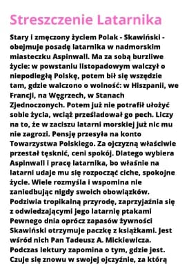 Know Streszczenie Latarnika  thumbnail