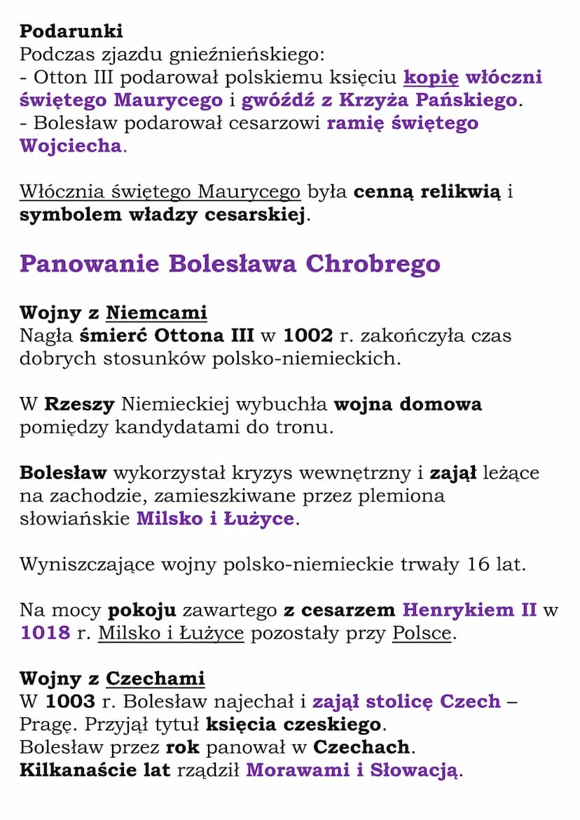 
<p>Bolesław Chrobry najważniejsze informacje dla dzieci<br />
Bolesław Chrobry był synem Mieszka I, a po jego śmierci objął władzę w Polsce