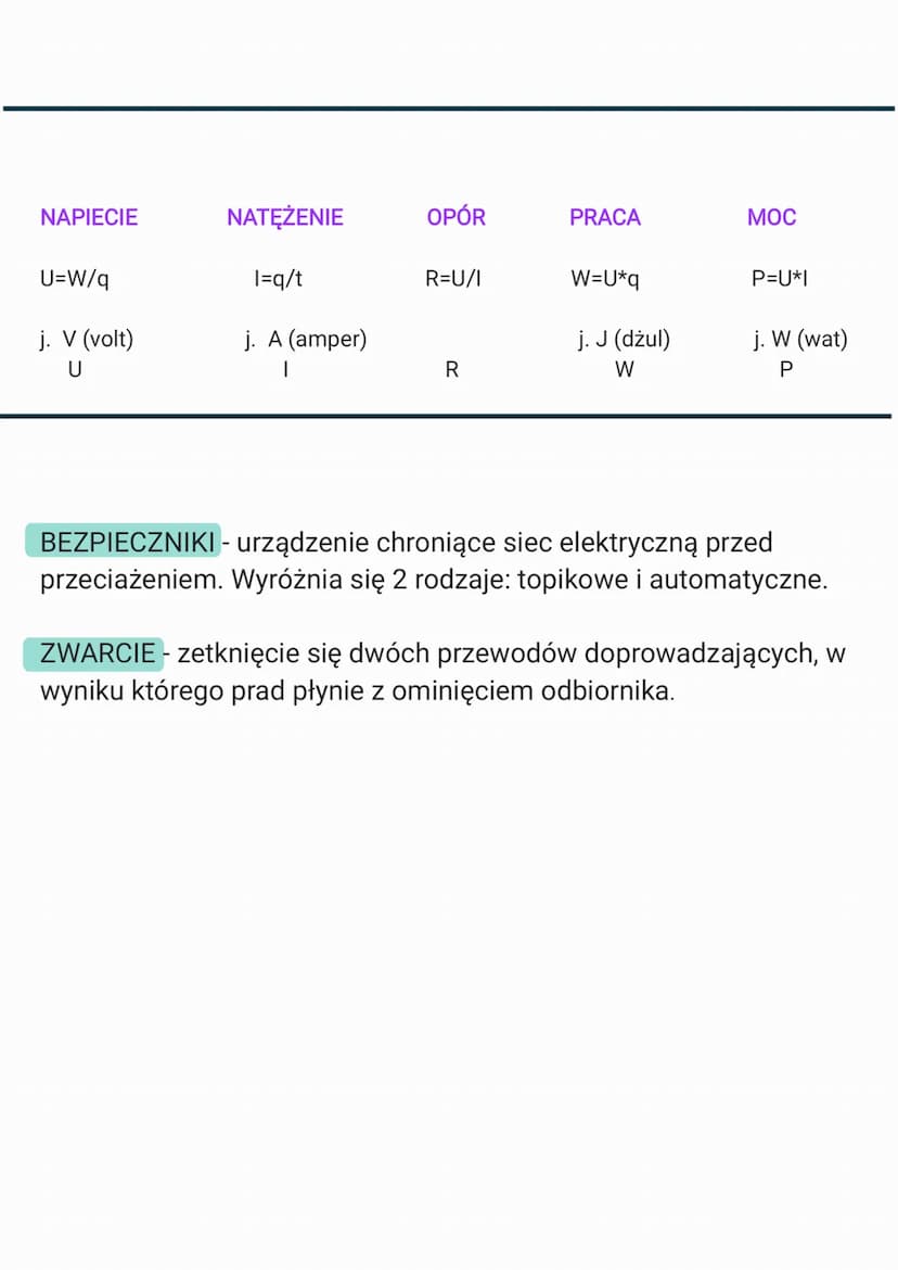 PRĄD ELEKTRYCZNY - to uporządkowany ruch ładunków
elektrycznych w przewodniku. Kierunek prądu jest zawsze od
plusa do minusa.
PRZEWODNIKI - 