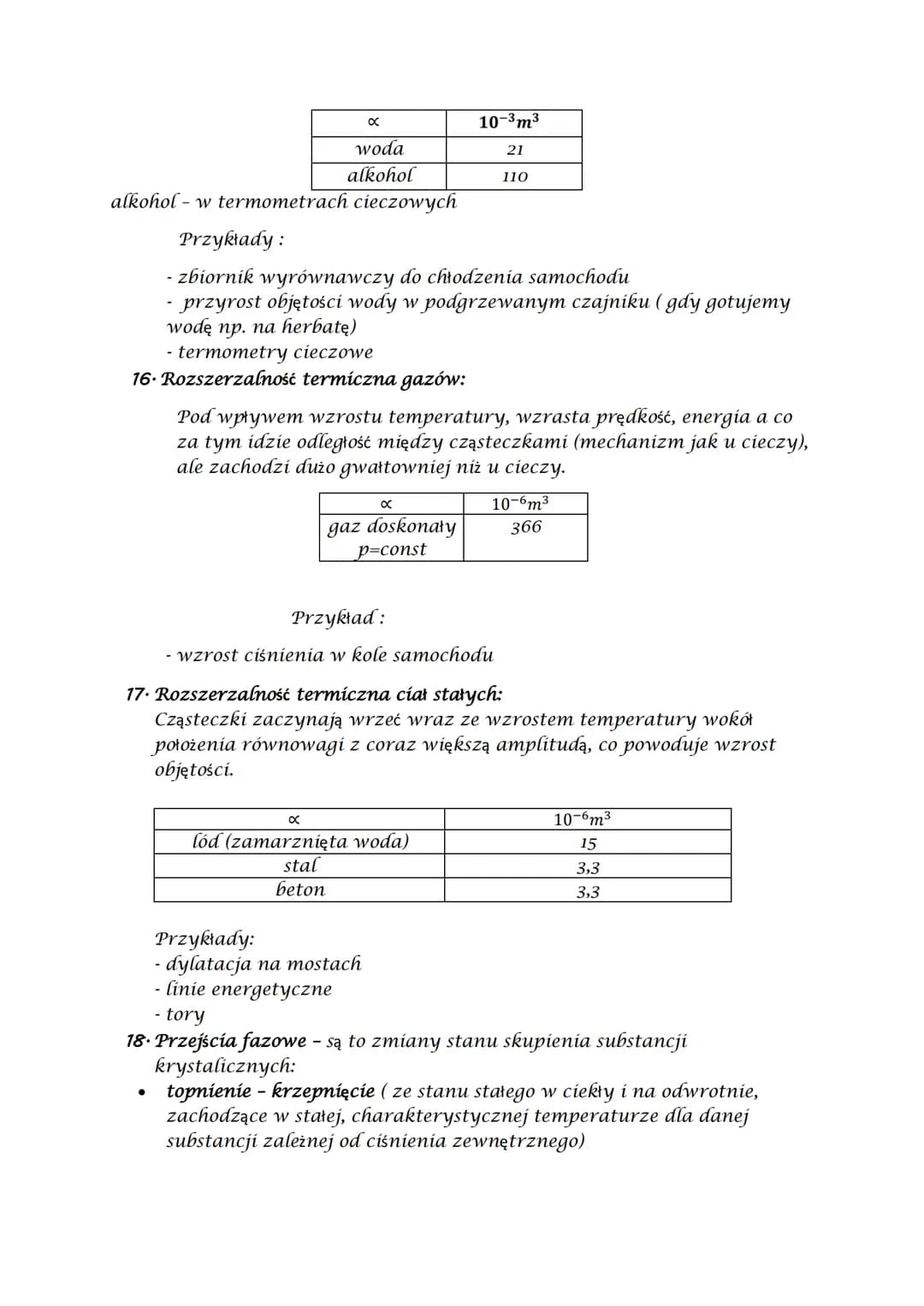 TERMODYNAMIKA powtórzenie wiadomości
1. Termodynamika - dział fizyki zajmujący się opisem procesów cieplnych
w ujęciu statystycznym (ilościo