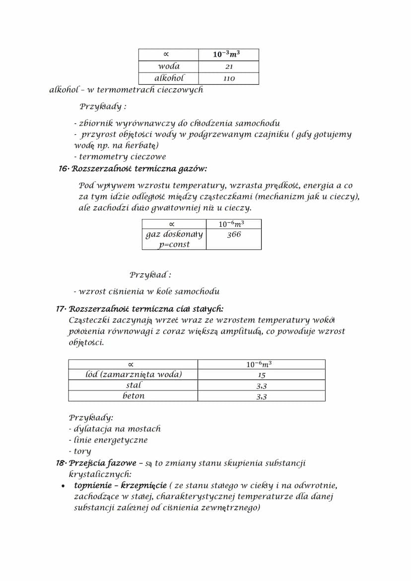 TERMODYNAMIKA powtórzenie wiadomości
1. Termodynamika - dział fizyki zajmujący się opisem procesów cieplnych
w ujęciu statystycznym (ilościo