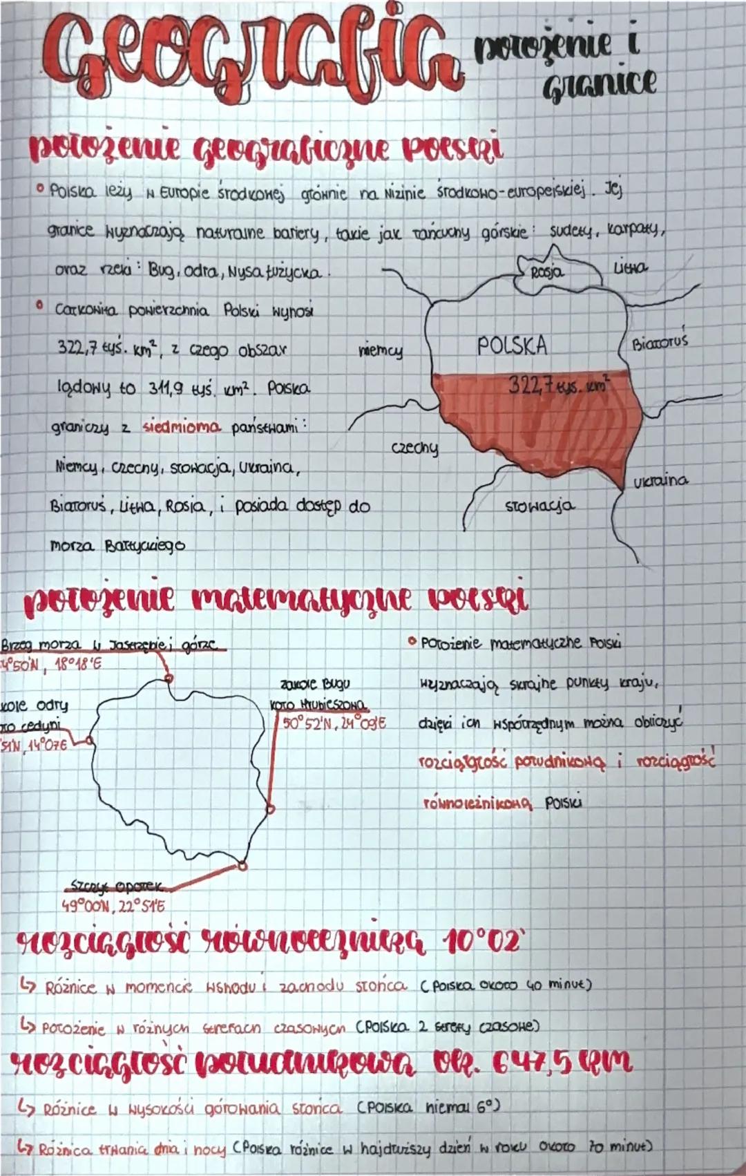 Geografia
porożenie i
Granice
polozenie geograficzne poestri
• Polska leży w Europie środkowej głównie na Nizinie środkowo-europejskiej. Jej