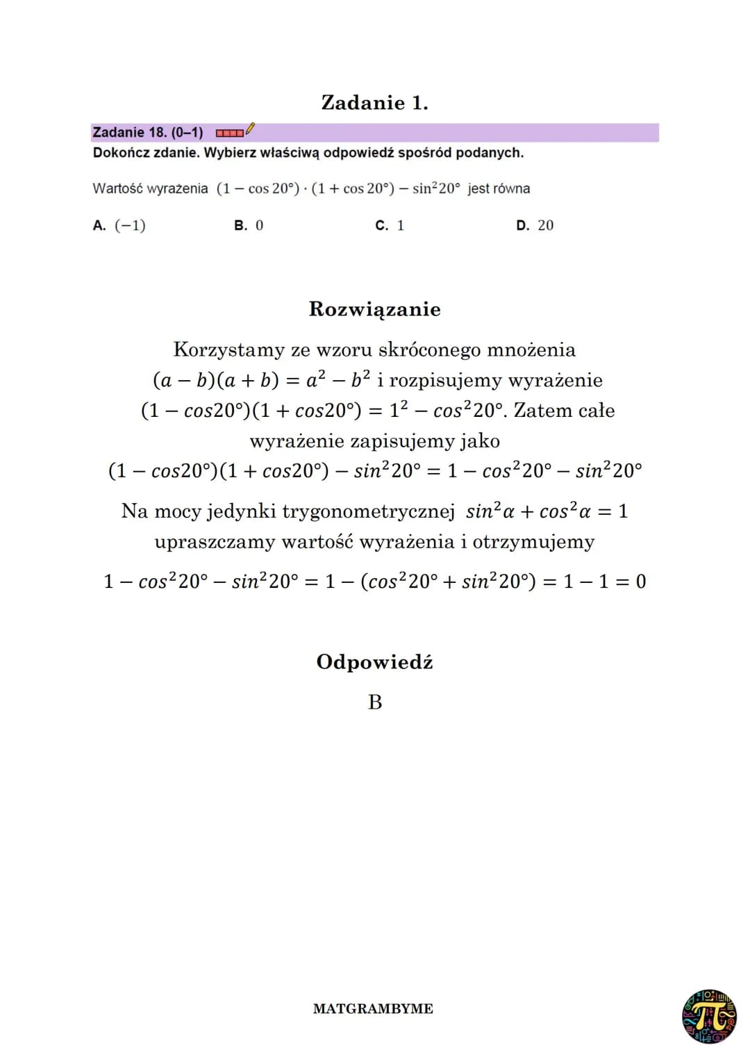TRYGONOMETRIA
Definicja funkcji trygonometrycznych kąta ostrego w
trójkącie prostokątnym
a
sina
с
30
с
COSC = –
y=sinx
-2m
tga
=
ycosx
α
PD
