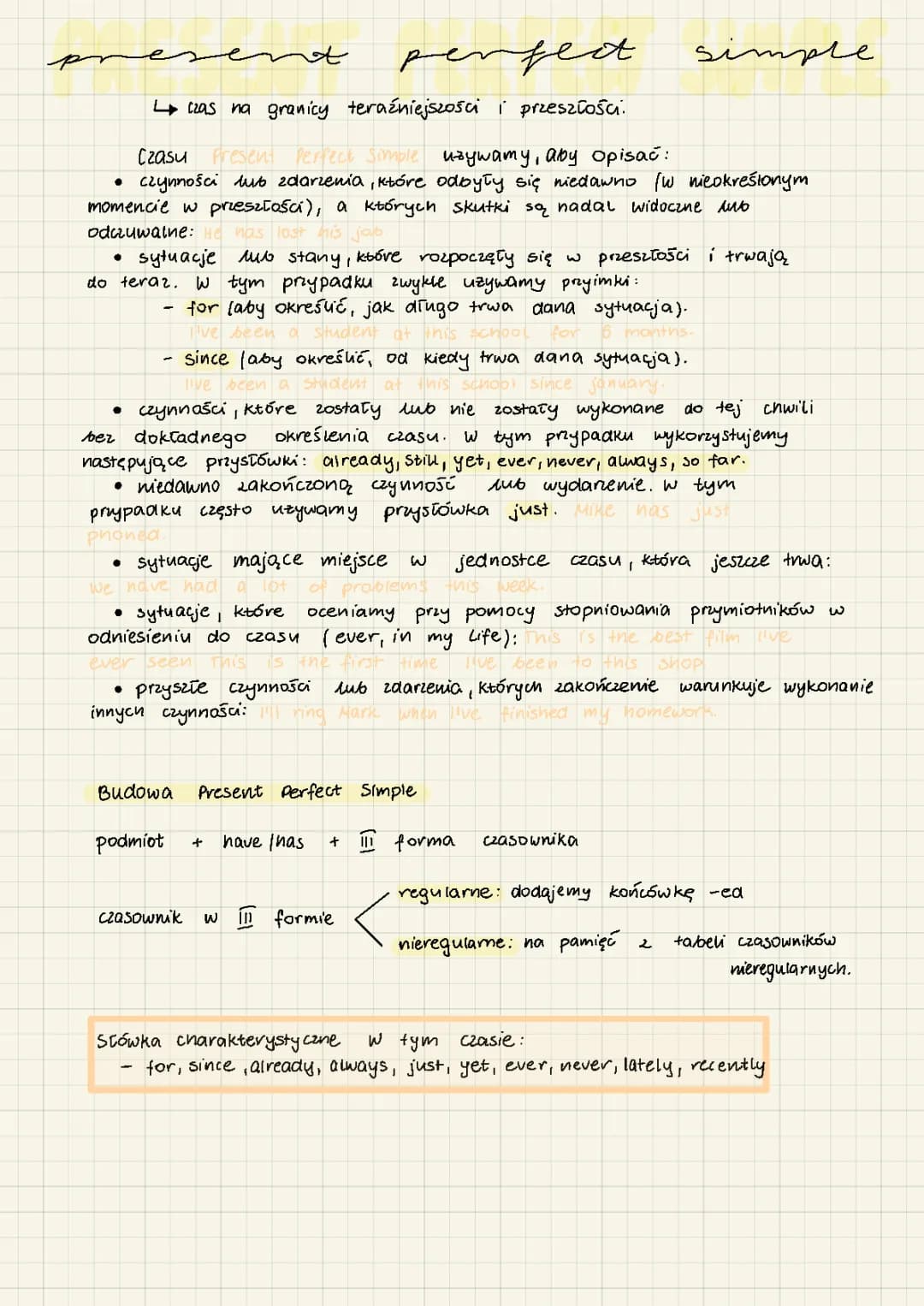 Present Perfect Simple