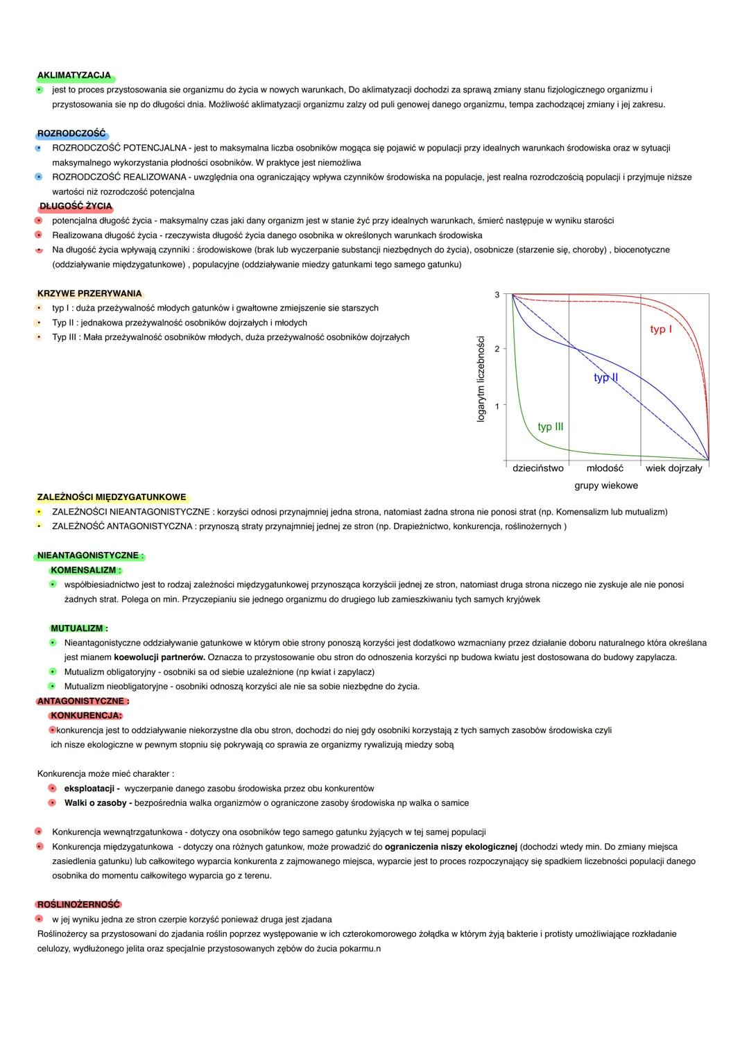 Ekologia 4klasa biologia rozszerzona