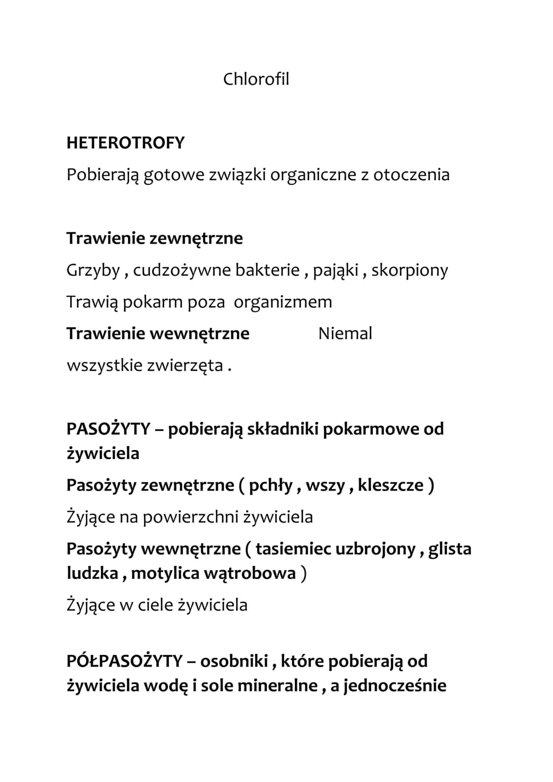 Biologia
Jedność i różnorodność organizmów
ORGANIZMY
SAMOŻYWNE
Wytwarzające Odżywiające
w się innymi
pokarm
procesie
fotosyntezy
Wytwarzając