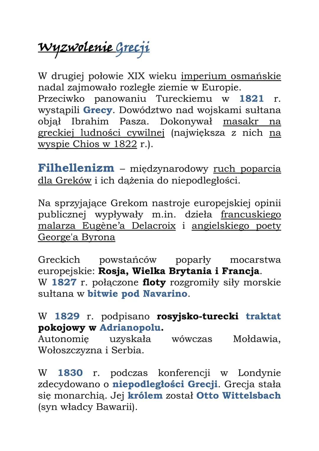 Nowy czy stary porządek w Europie
Wydarzenia w kolejności chronologicznej
1815 - zakończenie kongresu wiedeńskiego
1820 - powstanie karbonar