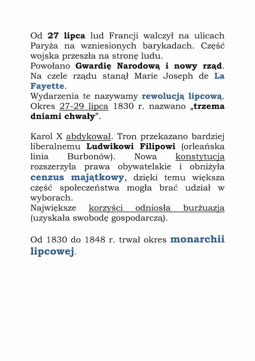 Nowy czy stary porządek w Europie
Wydarzenia w kolejności chronologicznej
1815 - zakończenie kongresu wiedeńskiego
1820 - powstanie karbonar