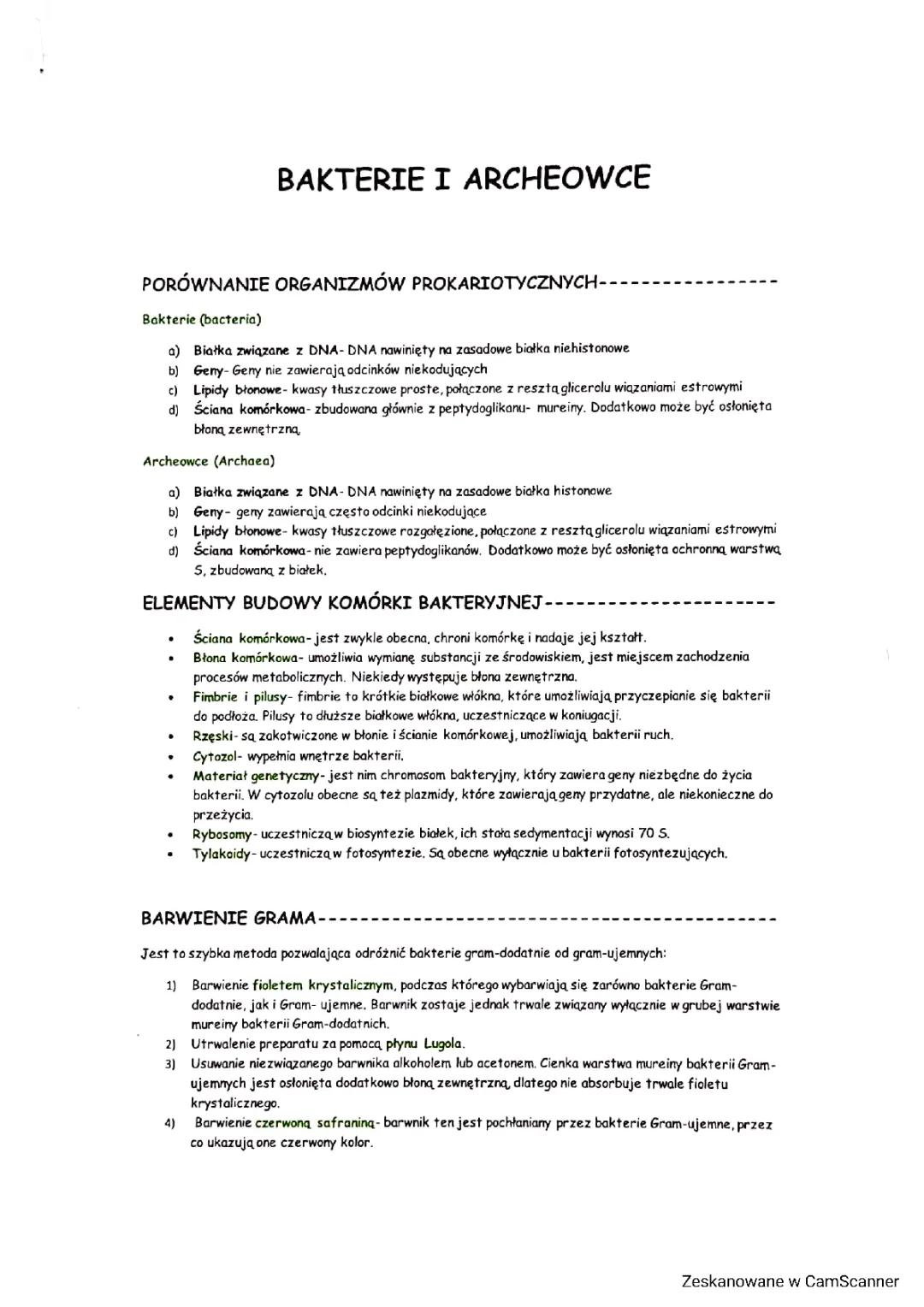 Różnorodność Bakterii i Archeowców