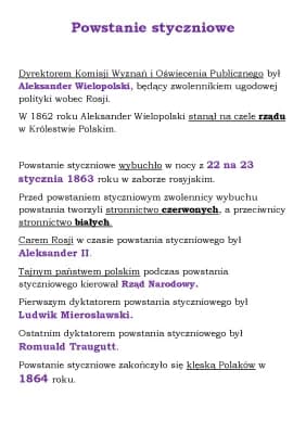 Know Powstanie styczniowe  thumbnail
