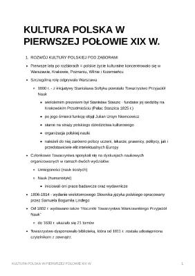 Know KULTURA POLSKA W PIERWSZEJ POŁOWIE XIX W. thumbnail