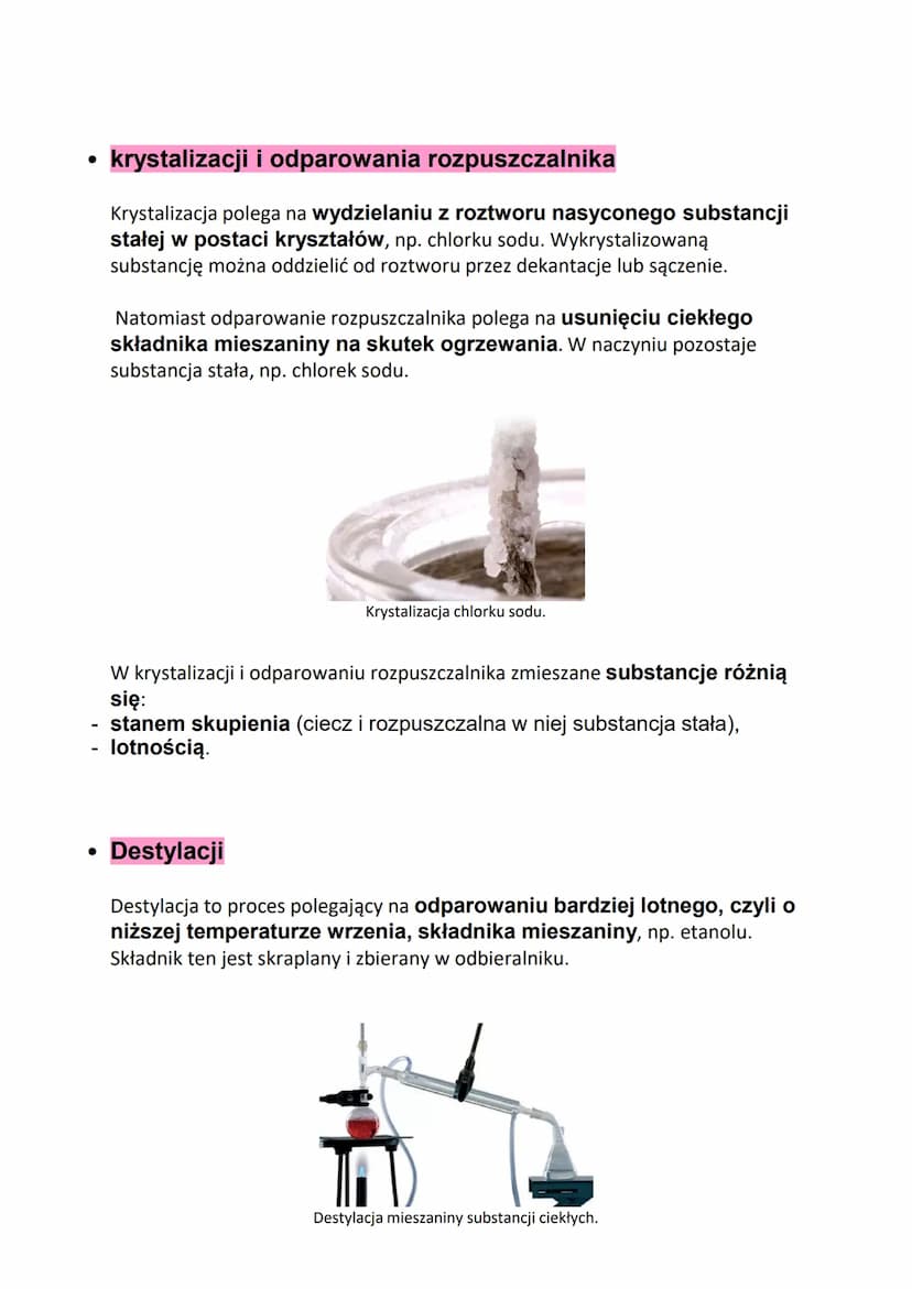 Rodzaje roztworów
Mieszanina składa się z co najmniej dwóch różnych składników występujących
w dowolnym stanie skupienia. Stosunek mas tych 